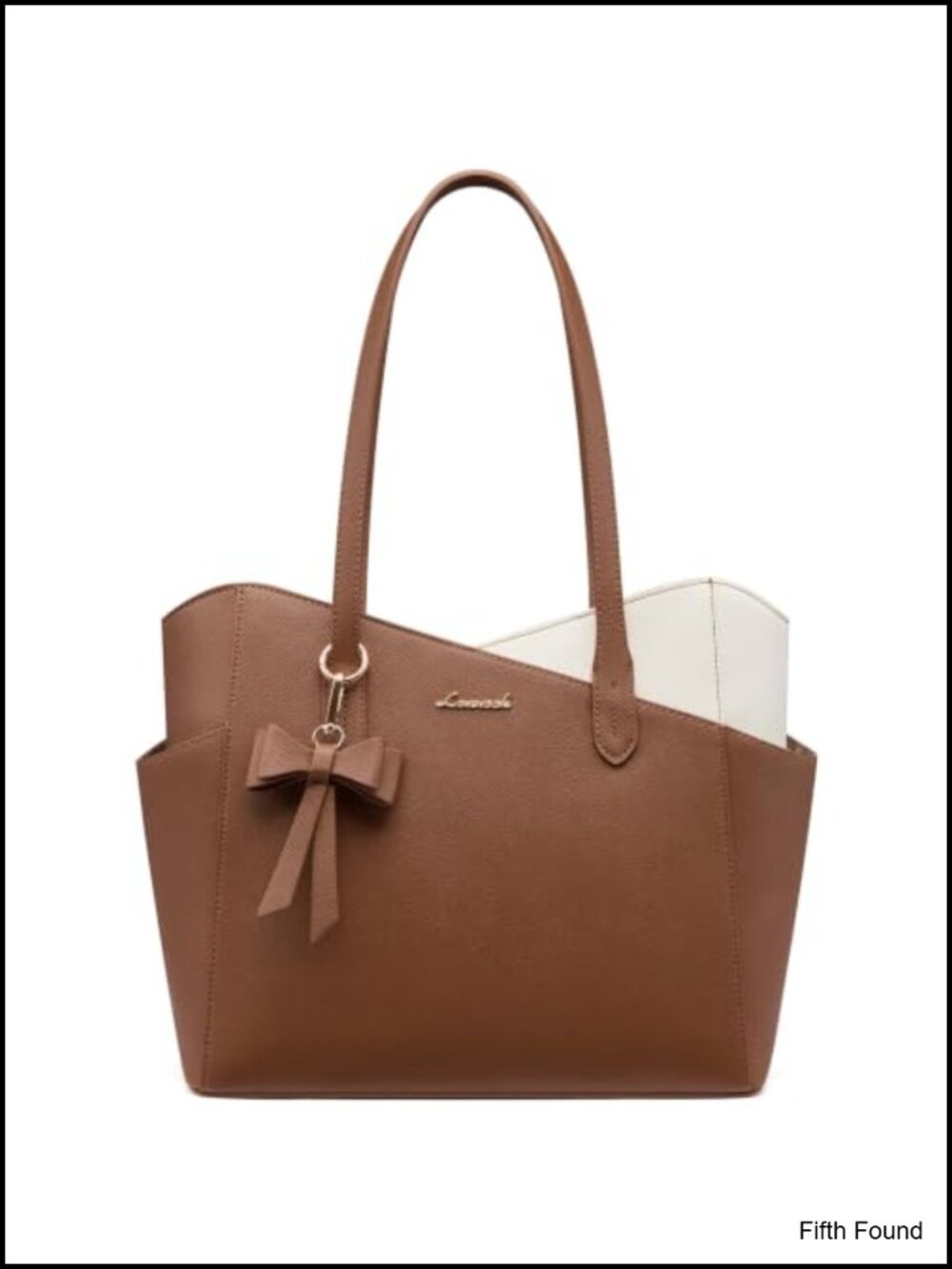 LOVEVOOK Structured PU Leather Satchel Tote Purse Fits 11in iPad